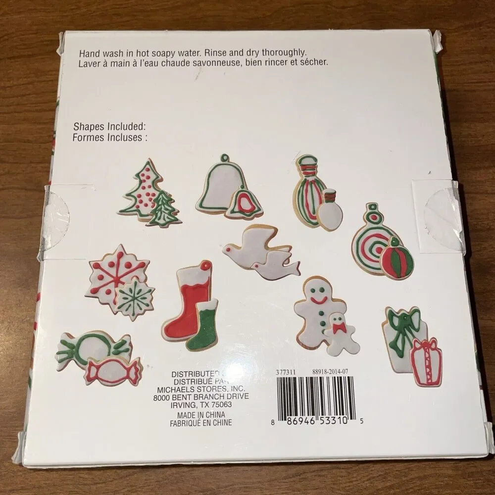 Christmas Cookie Cutter Set Celebrate It 20pc Metal Bakeware 10 Shapes 174F